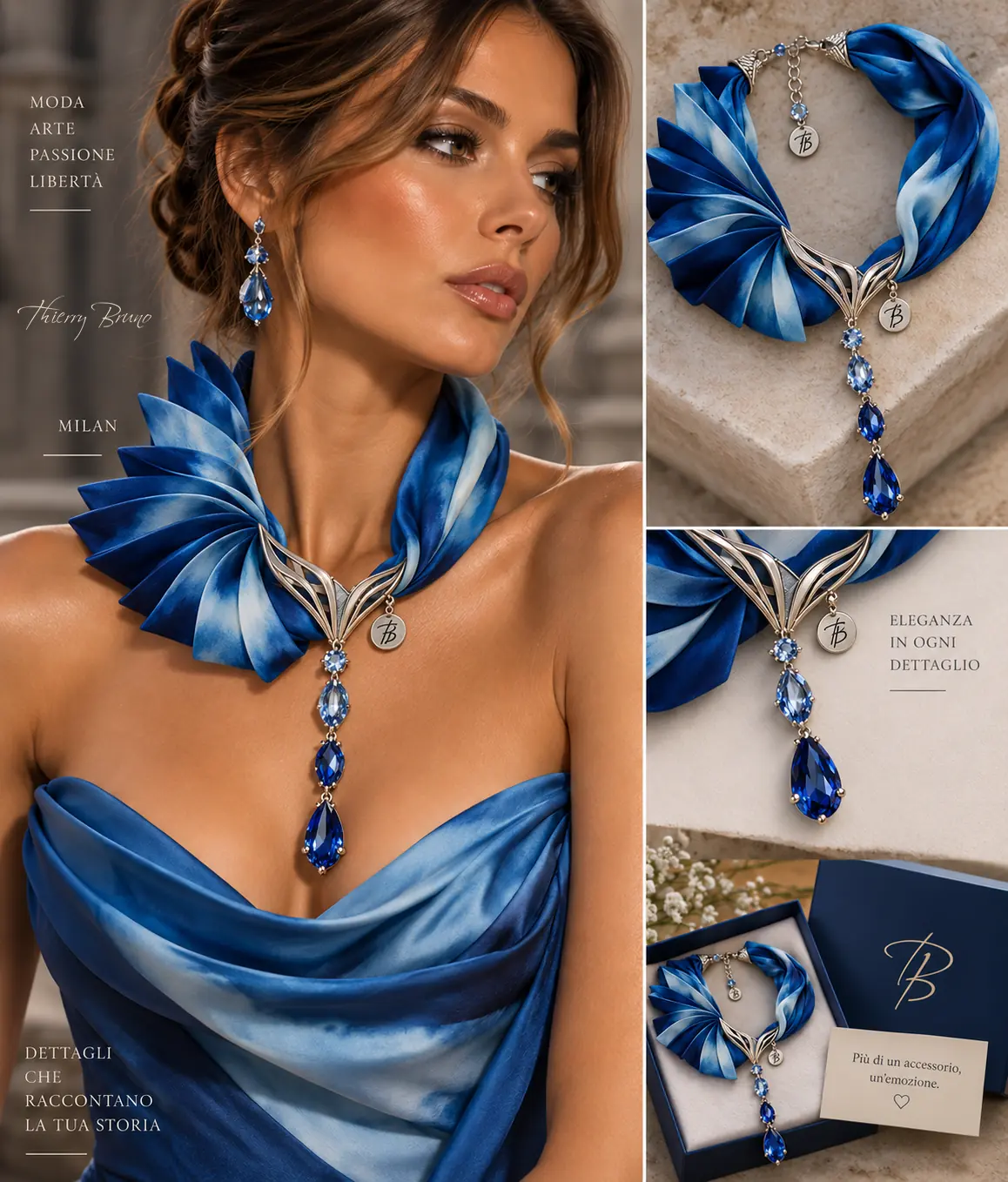 Collana foulard Thierry Bruno