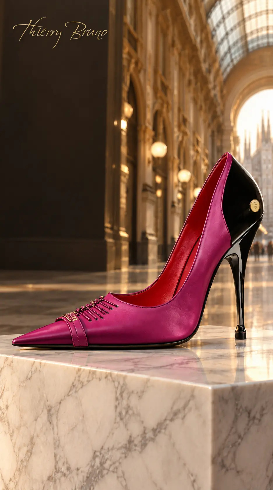 Décolleté magenta Thierry Bruno